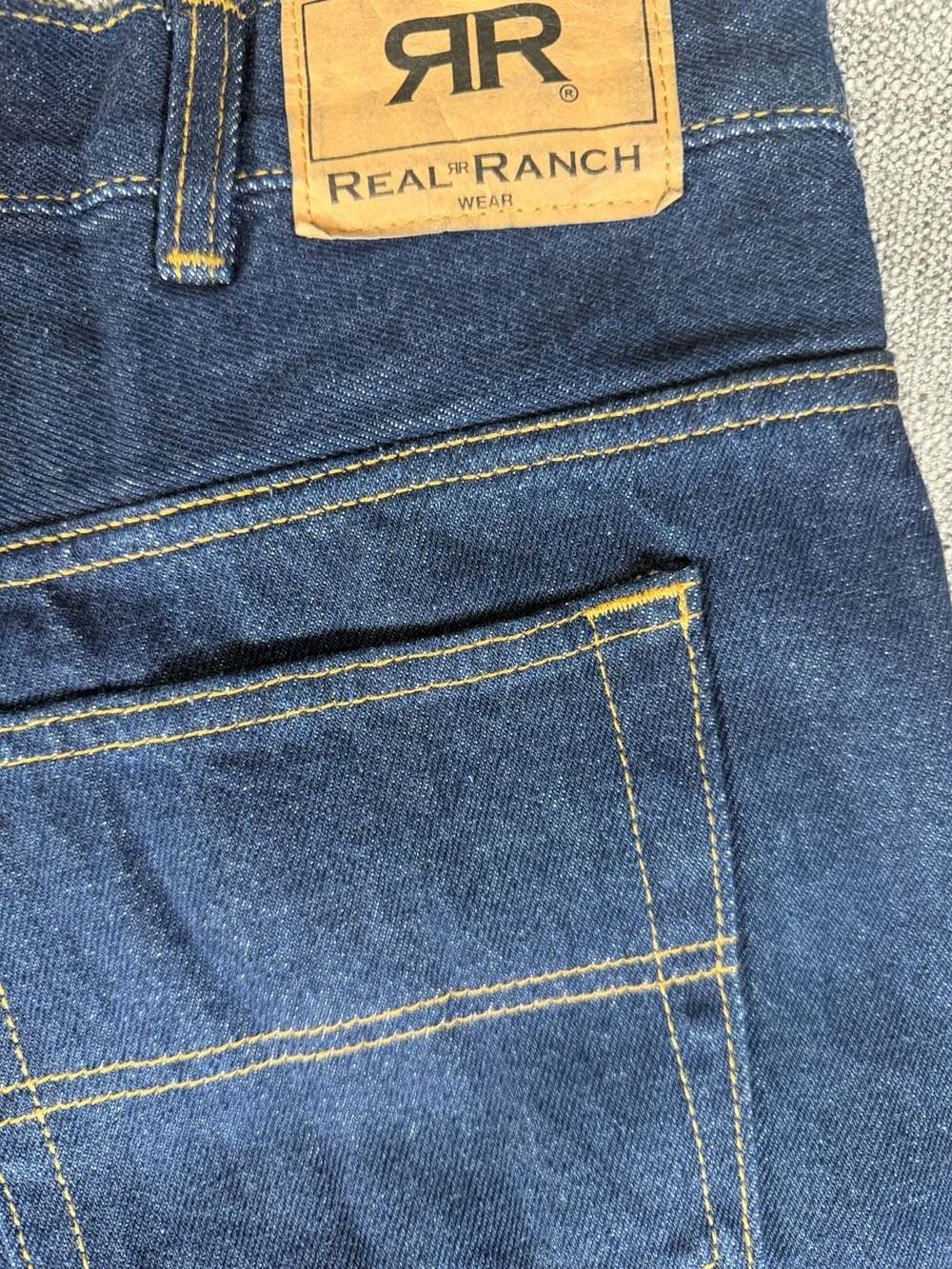Real Ranch Premium Jeans Size 40x32 Dark Wash Denim Workwear